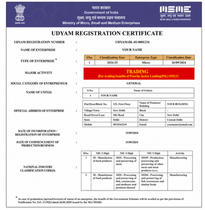 Service Provider of Udyam Registration in RANCHI, Jharkhand, India